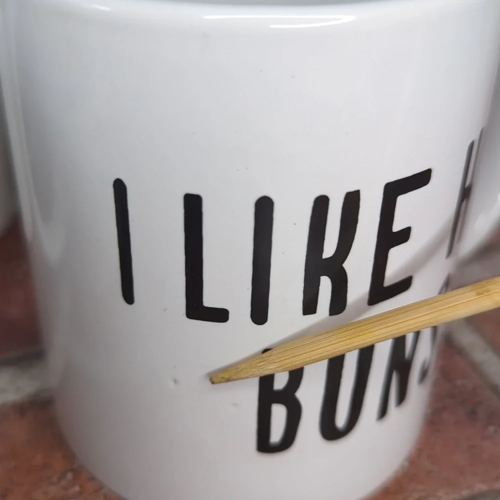 Pair of‎ Guns and Buns Funny Mugs for Couples Husband and Wife Coffee Mugs Gift